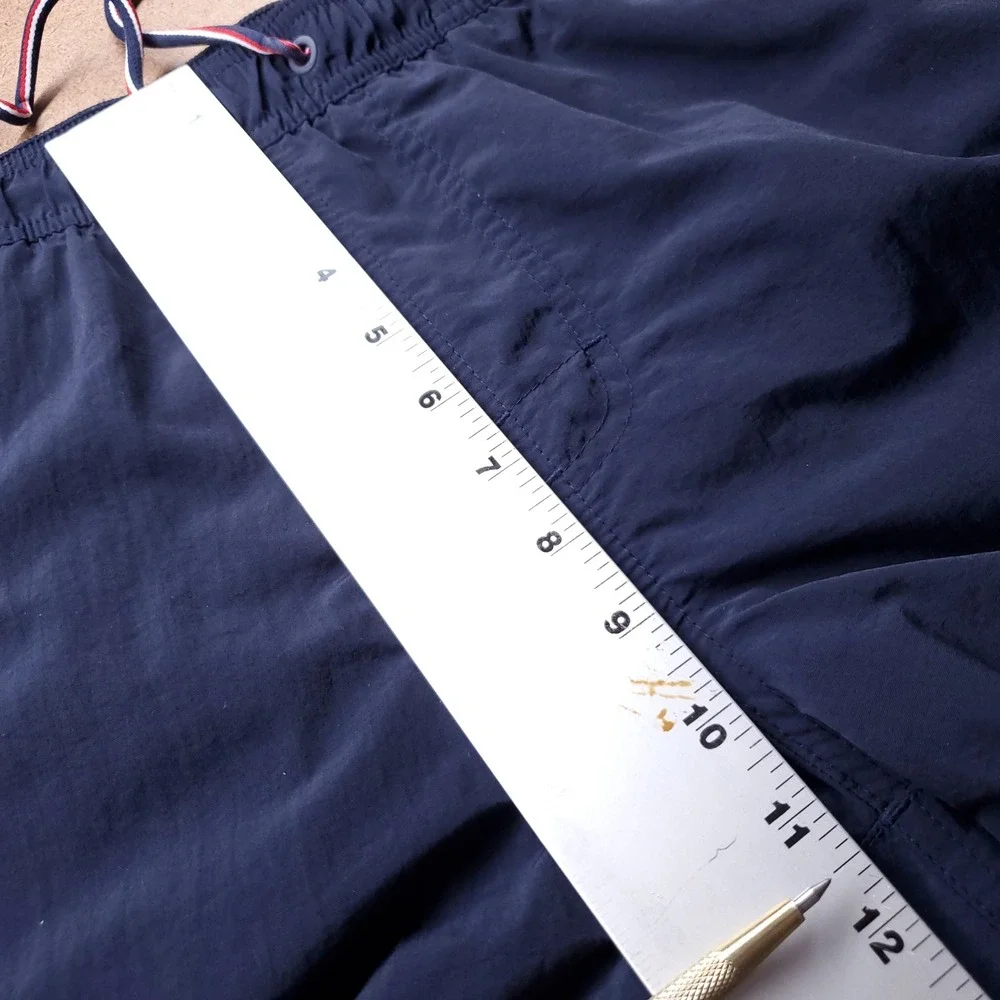 Tommy Hilfiger Swim Shorts Men M Navy Preppy Beach Nautical Summer Athleisure